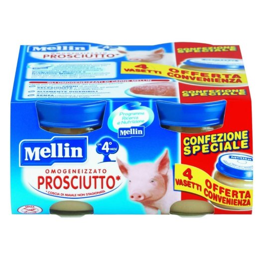 Mellin Omog Prosciutto 4x80g