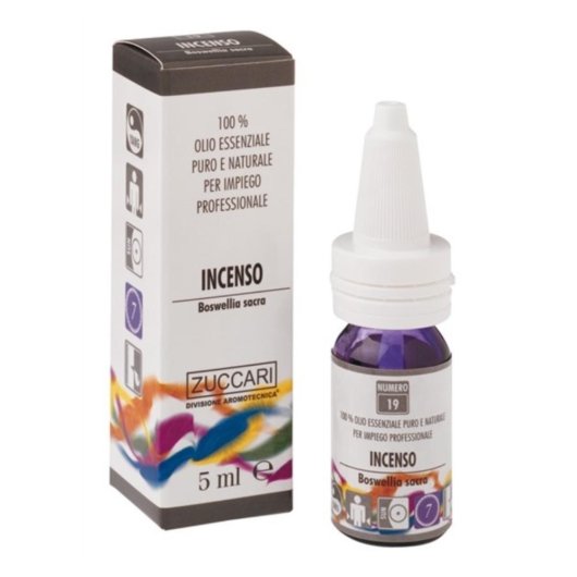 Incenso - Olio essenziale - Zuccari - Flacone da 10 ml - Olio essenziale che aiuta la meditazione 