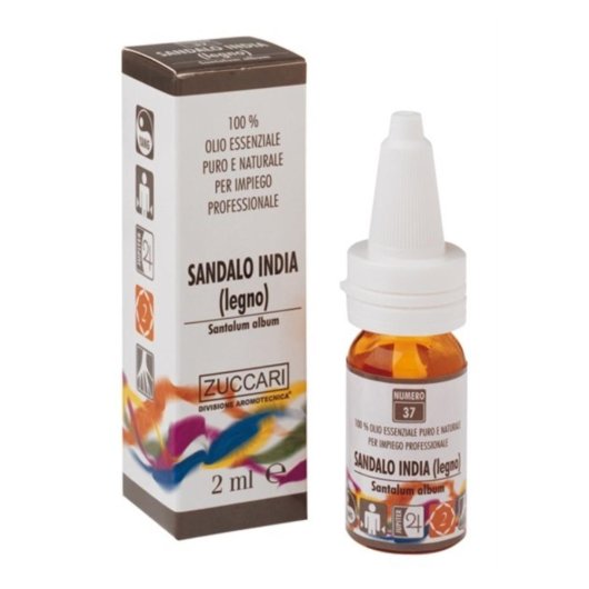 Sandalo Indiano  - Olio essenziale - Zuccari - Flacone da 10 ml - Olio essenziale che aiuta a trovare serenità