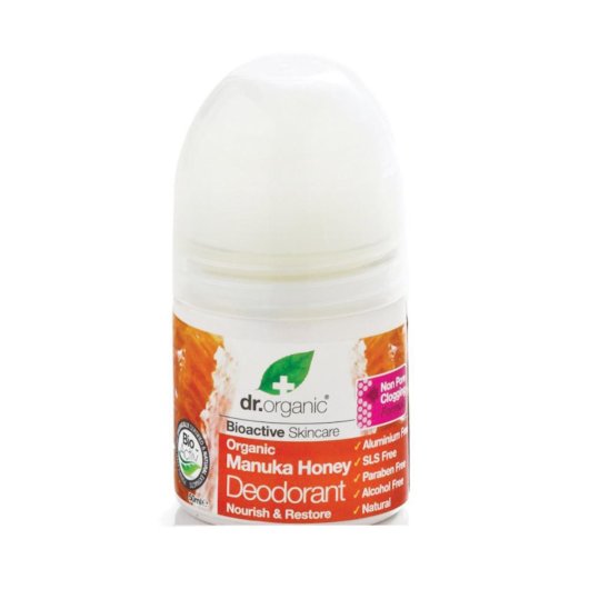 Dr Organic Manuka Honey - Deodorant - Optima Naturals - Flacone da 50 ml - Deodorante naturale al Miele di Manuka