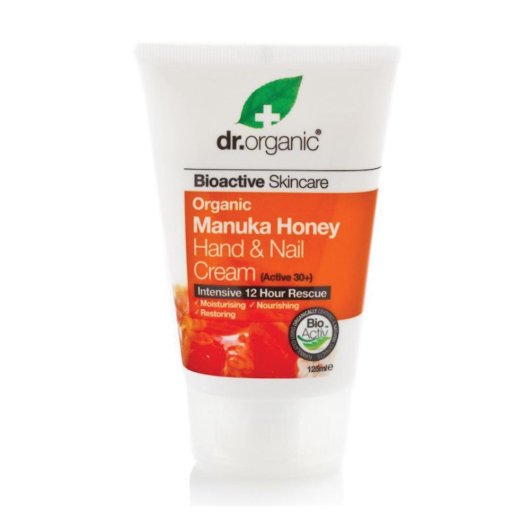 Dr Organic - Manuka Honey Hand & Nail Cream - Optima Naturals - Flacone da 125 ml - Crema mani idratante con Miele di Manuka