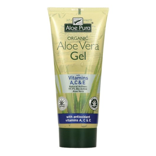 Aloe Pura - Puro Gel di Aloe Vera - A, C, E - Optima Naturals - Flacone da 200 ml - Gel con Aloe Vera pura e vitamine A, C ed E, ad azione emolliente 