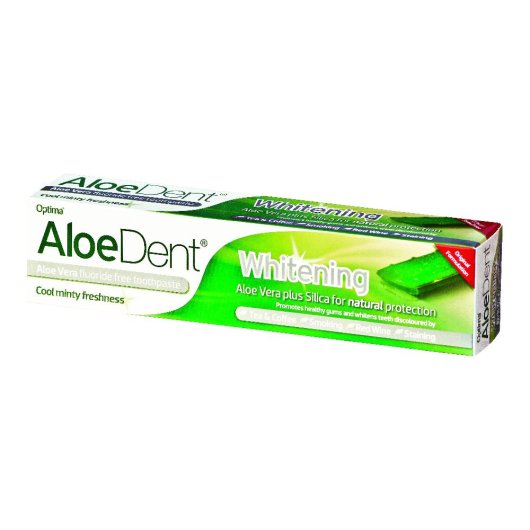 AloeDent - Dentifricio Whitening - Optima Naturals - Tubetto da 100 ml - Dentifricio ad azione sbiancante 