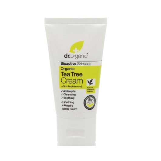 Dr Organic - Tea Tree Antiseptic Cream - Optima Naturals - Flacone da 50 ml - Crema antisettica con olio di Tea Tree