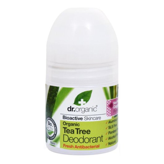 Dr Organic Tea Tree - Deodorante - Optima Naturals - Flacone da 50 ml - Deodorante antibatterico