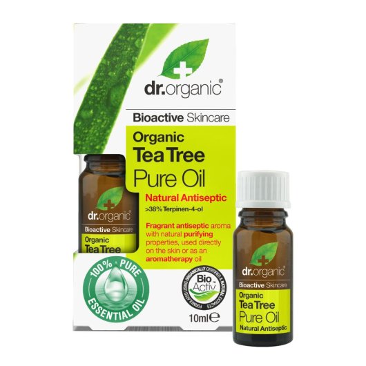 Dr Organic - Olio essenziale di Tea Tree - Optima Naturals - Flacone da 10 ml - Olio essenziale di Tea Tree