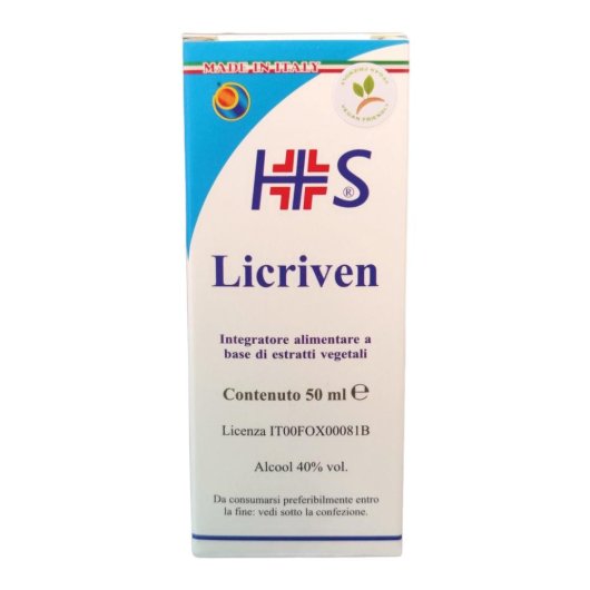 Licriven - Herboplanet - Flacone da 50 ml - Integratore alimentare per il benessere dell'apparato circolatorio