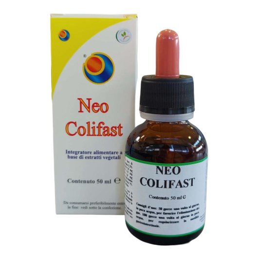 Neo Colifast - Herboplanet - Flacone da 50 ml - Integratore alimentare che favorisce la regolare motilità gastrointestinale ed eliminazione dei gas 