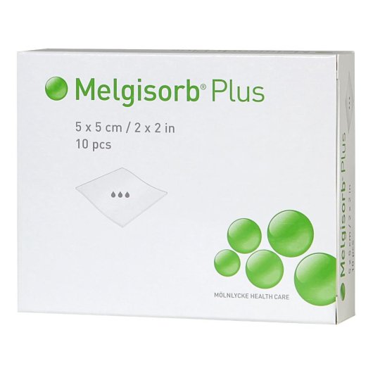 MELGISORB PLUS MED AS 5X5 10PZ