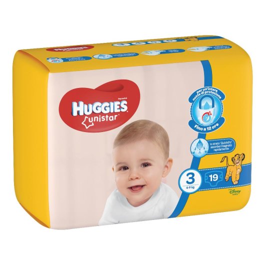 HUGGIES UNISTAR3 MIDI 4/9KG 20PZ