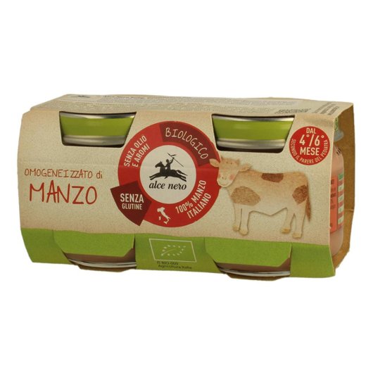 OMOGENEIZZATO MANZO BIO 2X80G