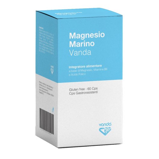 Magnesio Marino -  Vanda Omeopatici - 60 capsule - Integratore alimentare di Magnesio