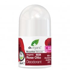 Dr Organic - Rose Otto Deodorant - Flacone da 50 ml - Deodorante antibatterico alla Rosa