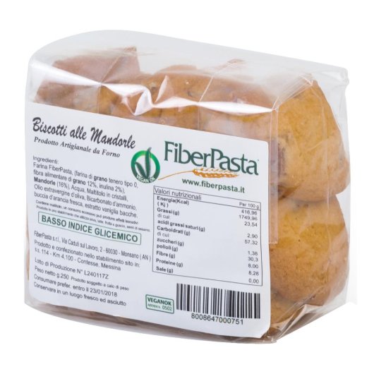 FIBERPASTA BISC MANDORLE 250G