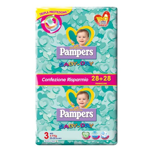 PAMPERS BABY DRY MIDI PD 56PZ