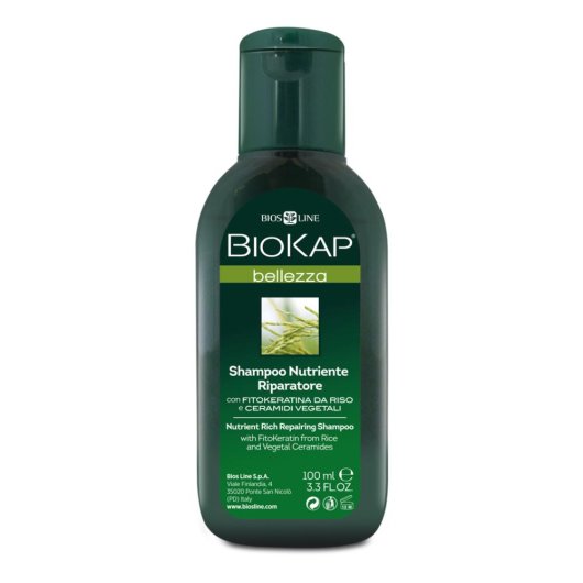 BioKap Bellezza Shampoo Nutriente Riparatore - Bios Line -  200 ml - Shampoo- trattamento per capelli secchi, sfibrati, fragili e con doppie punte