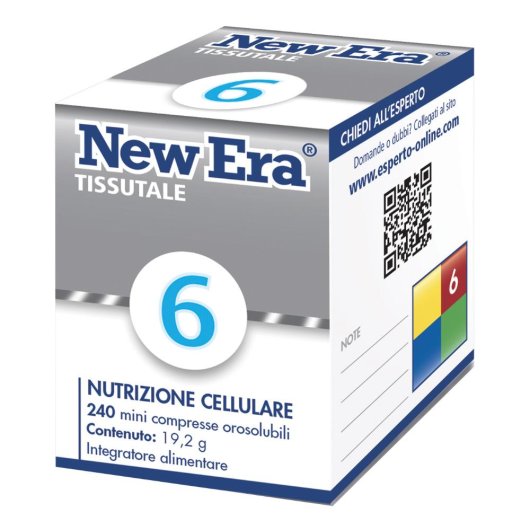 New Era 6 - Named - 240 compresse orodispersibili - Integratore alimentare utile per il trattamento di disturbi del sistema nervoso centrale (depressione, esaurimento, astenia fisica e psichica)