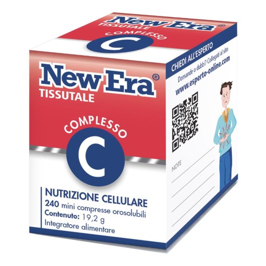 New Era C - Named - 240 compresse orodispersibili - Integratore alimentare utile in caso di gastrite, acidità gastrica, dispepsia anche di origine nervosa