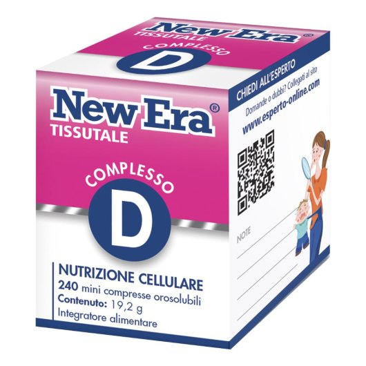 New Era D - Named - 240 compresse orodispersibili - Integratore alimentare utile in caso di dermatite, acne, eczema secco, crosta lattea