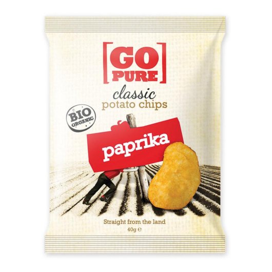 GO PURE CHIPS PAPRIKA 40G