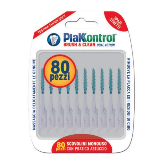 PLAKKONTROL BRUSH&CLEAN 80PZ