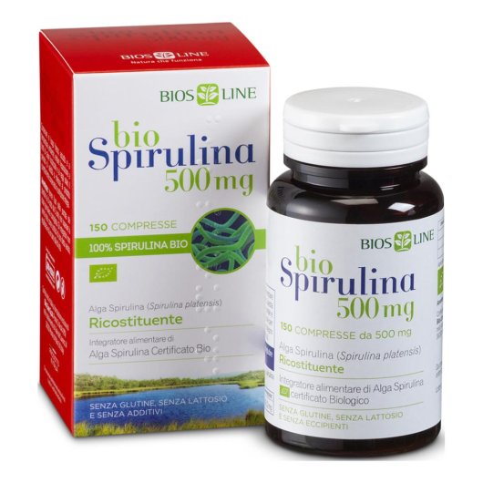 Biospirulina - Bios Line - 150 compresse - Integratore alimentare con effetti ricostituenti in grado di fornire sostegno all'organismo in caso di stanchezza psico-fisica