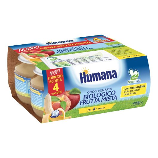 HUMANA OMOG FRUTTA BIO 4X100G