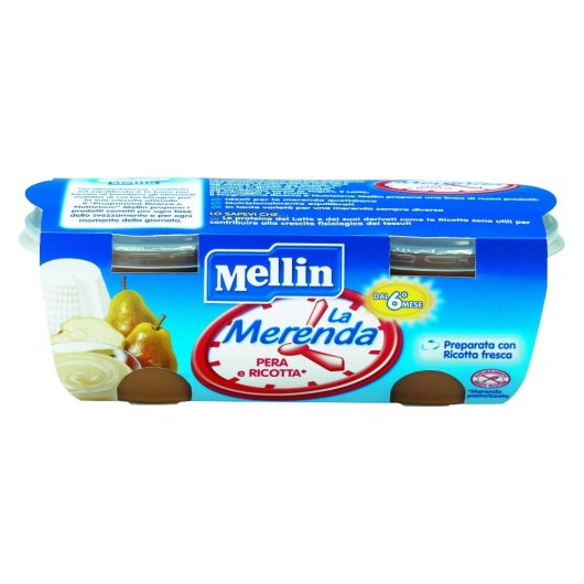 Mellin Mer Pera/ricotta 2x130g