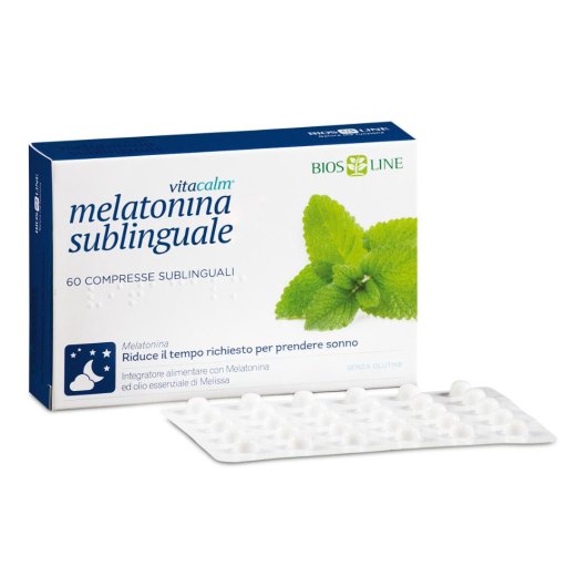 vitacalm - melatonina - Bios Line - 120 compresse - Integratore alimentare con Melatonina che aiuta a ridurre il tempo richiesto per prendere sonno