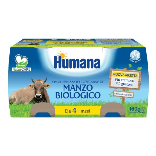 HUMANA OMOG MANZO BIO 2X80G