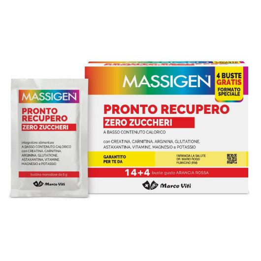 Massigen Pronto Recupero Zero Zuccheri 14+4 Bustine