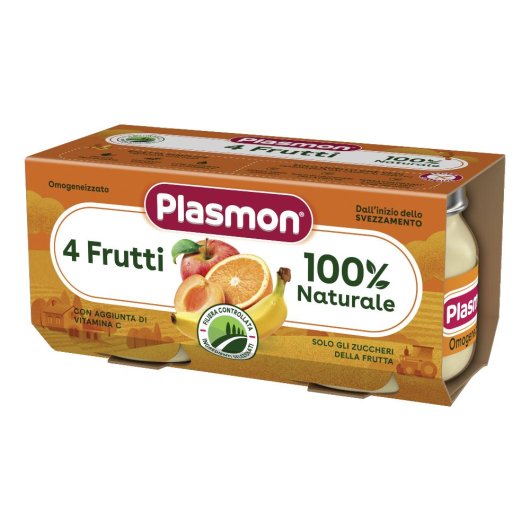 PLASMON OMOG 4 FRUTTI 2X80G