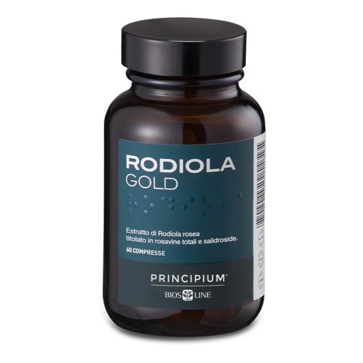 Principium Rodiola Gold - Bios Line - 60 compresse - Integratore alimentare che aiuta ad aumentare l'energia e la resistenza allo stress