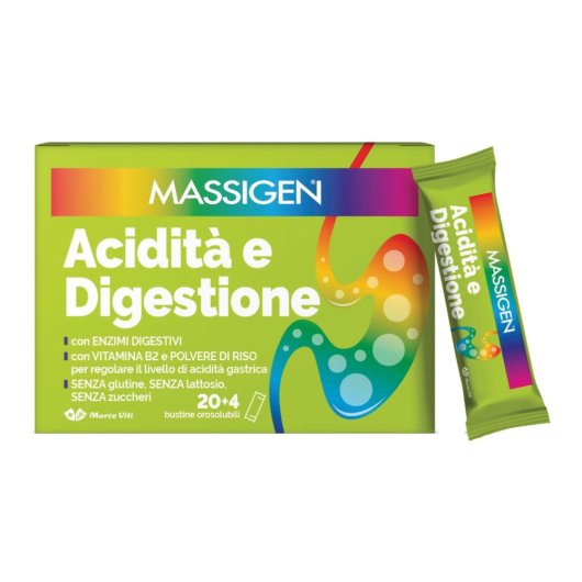 Massigen Acidità E Digestione - Marco Viti - 24 Bustine Orosolubili