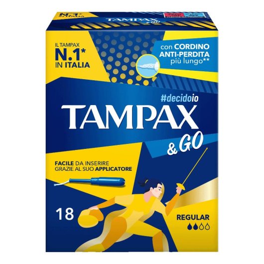 TAMPAX &GO REGULAR 18PZ TAMPAX &GO REGULAR 18PZ