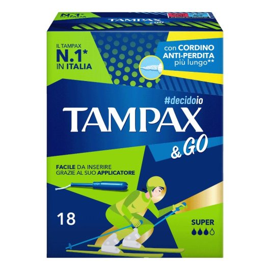 TAMPAX &GO SUPER 18PZ TAMPAX &GO SUPER 18PZ