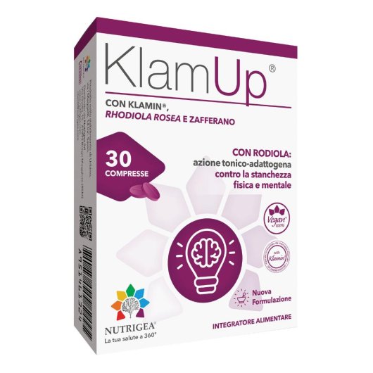 KlamUp - Nutrigea - Integratore contro la stanchezza ed affaticamento fisico e mentale - 30 compresse