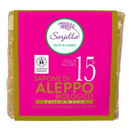 SAPONE ALEPPO CUBO 15% BIO200G