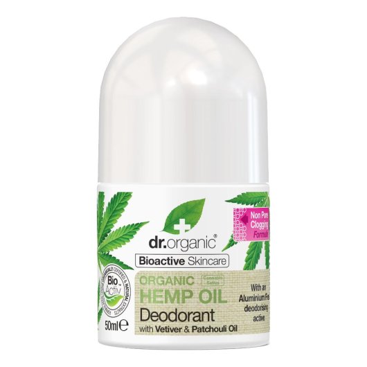 Dr Organic - Hemp Oil Deodorant - Optima Naturals -  Flacone da 50 ml - Deodorante con olio di canapa bio