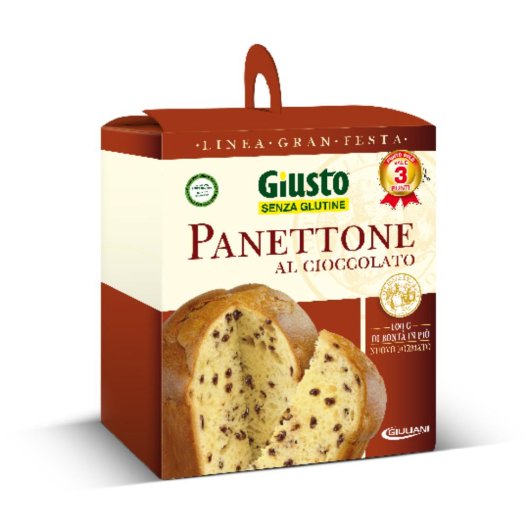 GIUSTO S/G PANETTONE CIOC 400G