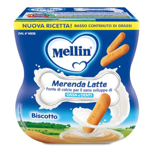 MELLIN MER LATTE BISC 2X100G