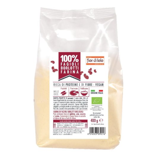 FARINA DI FAGIOLI BORLOTTI BIO