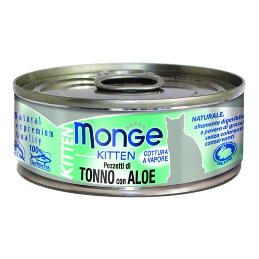 MONGE CAT TONNO/ALOE KITTEN 80