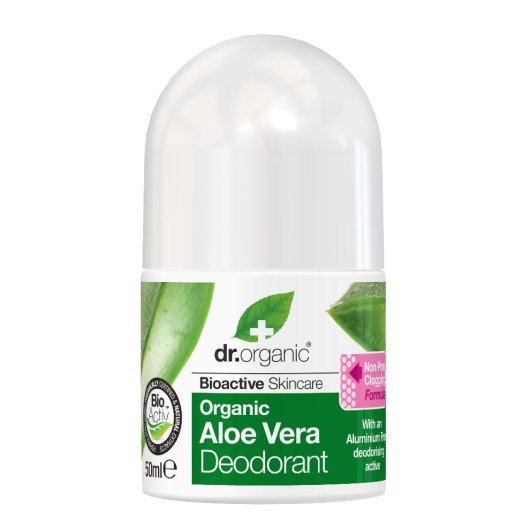 Dr. Organic Aloe Vera - Deodorante - Optima Naturals - Flacone da 50 ml - Deodorante ad azione antibatterica