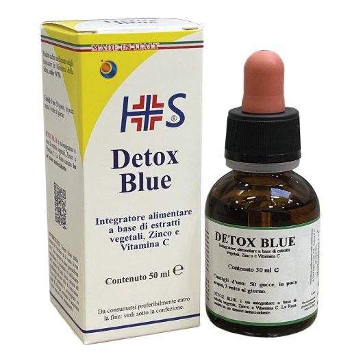 Detox Blue - Herboplanet - Flacone da 50 ml - Integratore alimentare ad azione antiossidante