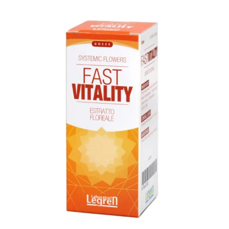 Fast Vitality - Laboratori Legren - Flacone da 30 ml - Integratore alimentare per la stanchezza fisica e mentale
