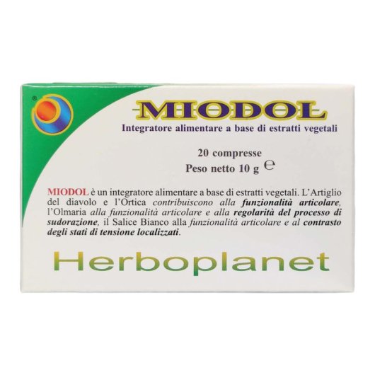 Miodol - Herboplanet - 20 compresse - Integratore alimentare per il benessere delle articolazioni