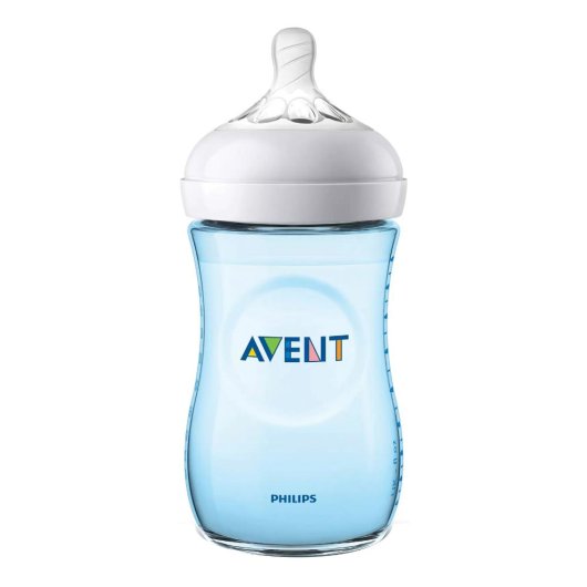 AVENT BIB NAT PP AZZ 260ML