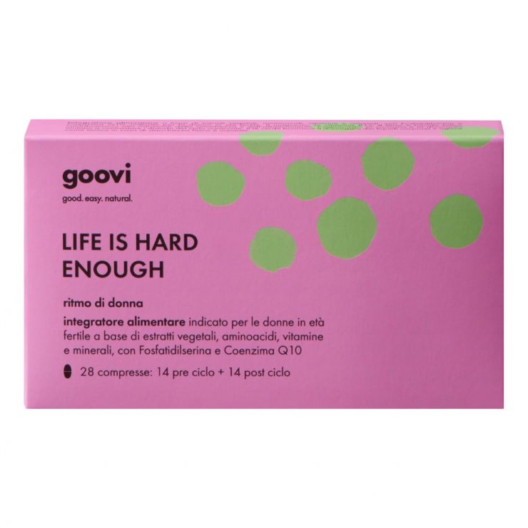 Ritmo di donna - Life is hard enough - goovi - 28 compresse - Integratore alimentare che sostiene la donna contrastando i disturbi del ciclo mestruale