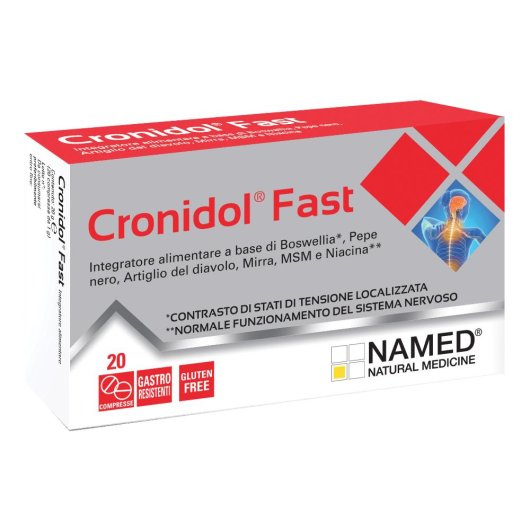 Cronidol Fast - Named - 20 compresse gastroresistenti - Integratore alimentare che aiuta a contrastare stati dolorosi di tensione localizzata